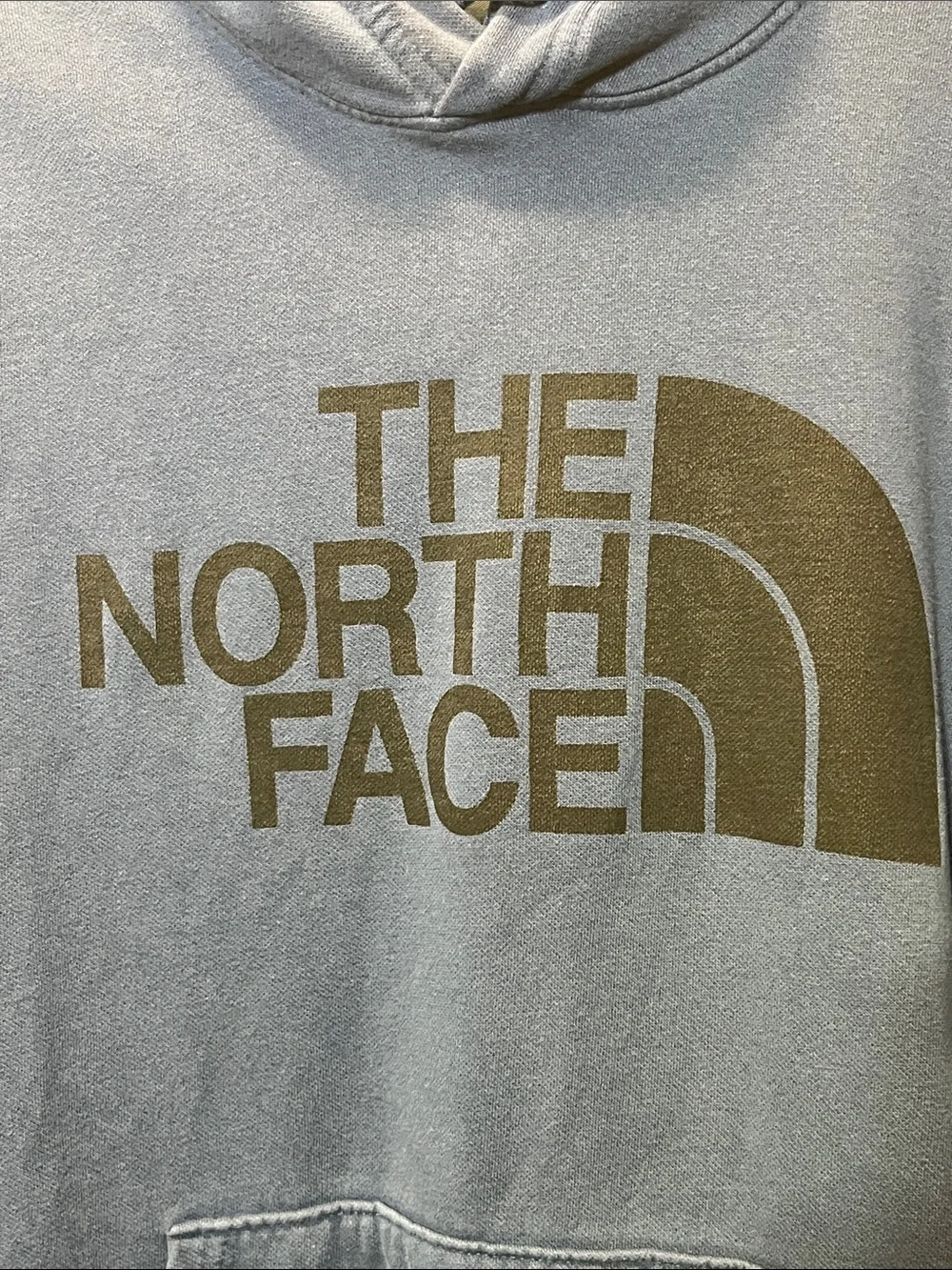 The North Face Blue Cotton Blend Hoodie Sweatshirt - Men’s XL